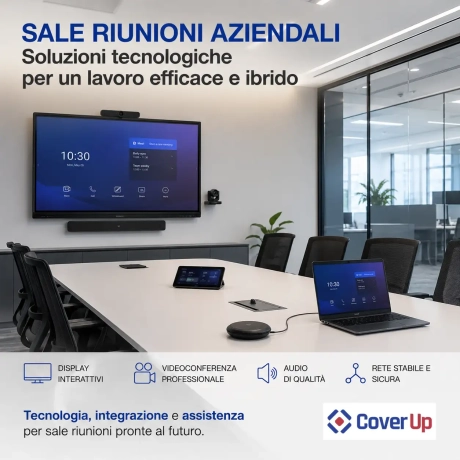 Sale riunioni aziendali - soluzioni tecnologiche CoverUp